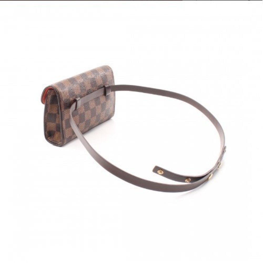 Louis Vuitton Pochette Florentine Damier Ebene Body Bag Brown